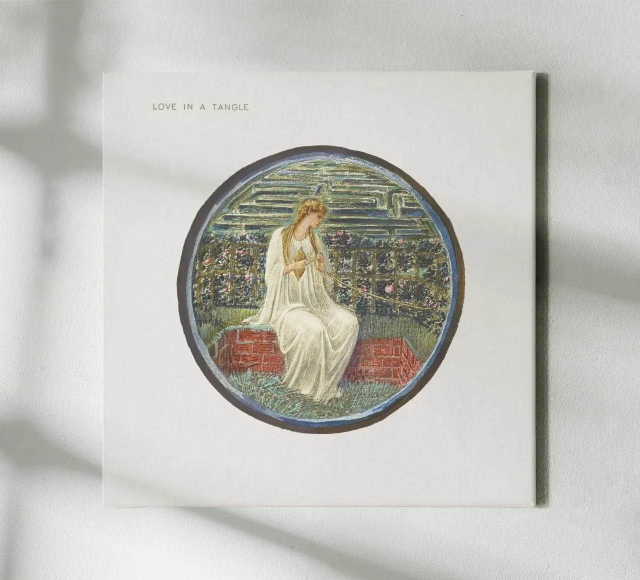Burne-Jones: L'amore in un groviglio - Arte simbolista del libro di fiori (1 tela con Cornice a cassetta da ClubArt