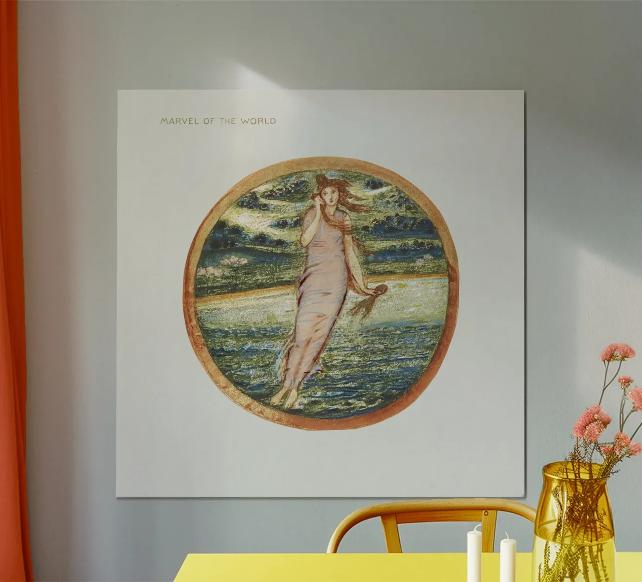 Burne-Jones: Meraviglia del mondo - Arte simbolista dei libri di fiori poster da ClubArt