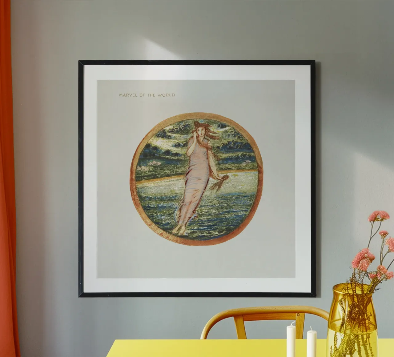 Burne-Jones: Meraviglia del mondo - Arte simbolista dei libri di fiori poster da ClubArt