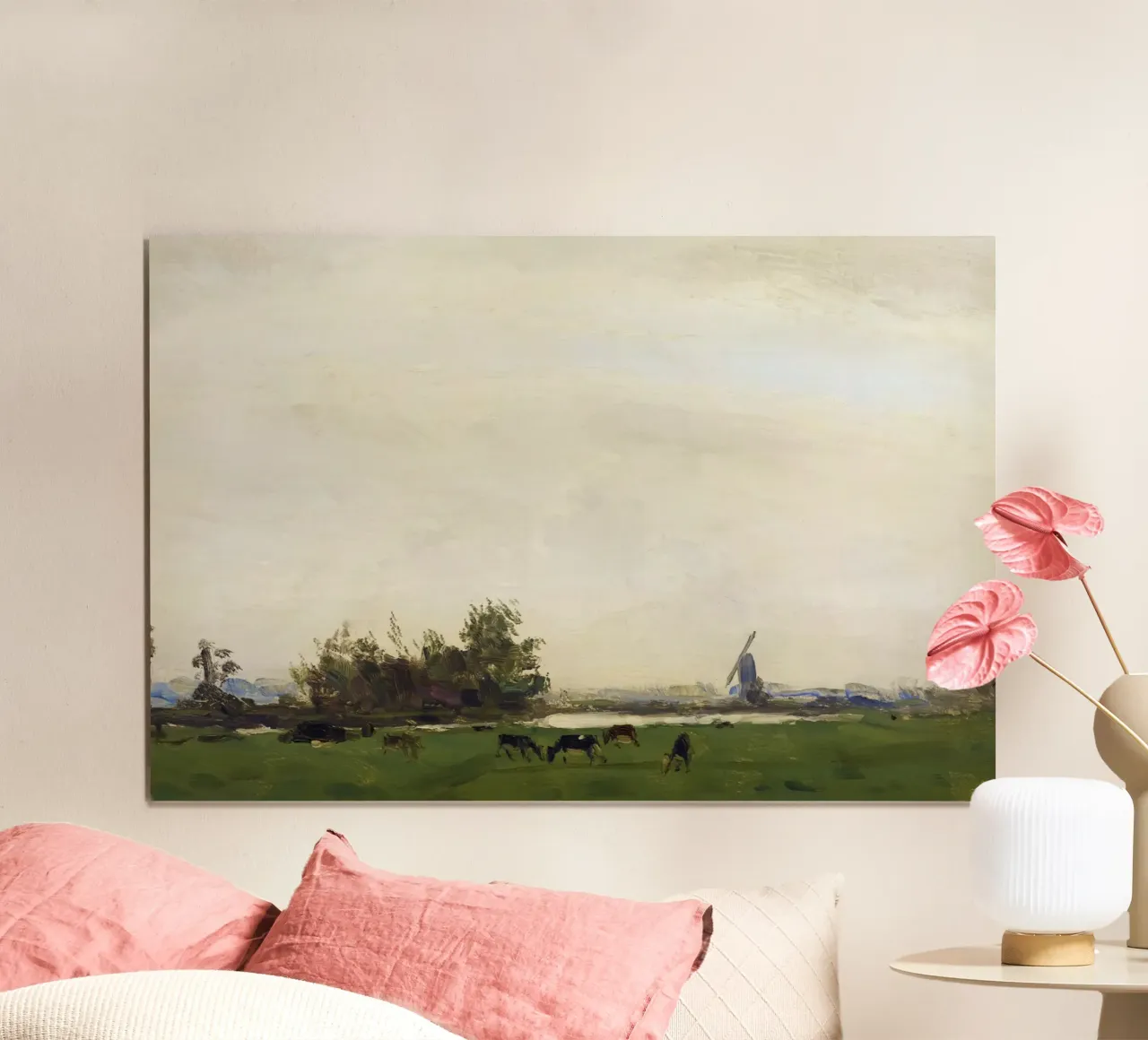 Dijsselhof: Weidelandschap, Spaarne - Nederlands Realisme Kunst poster van ClubArt