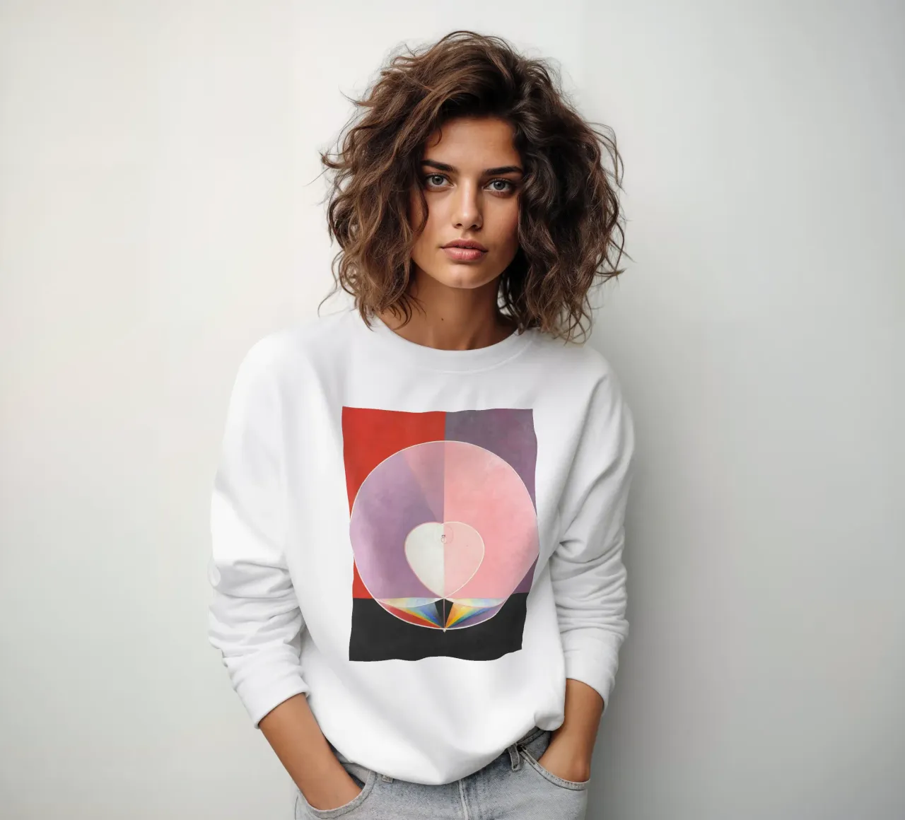 Colombe di Hilma af Klint n. 2 (1915) felpa da Venus Art