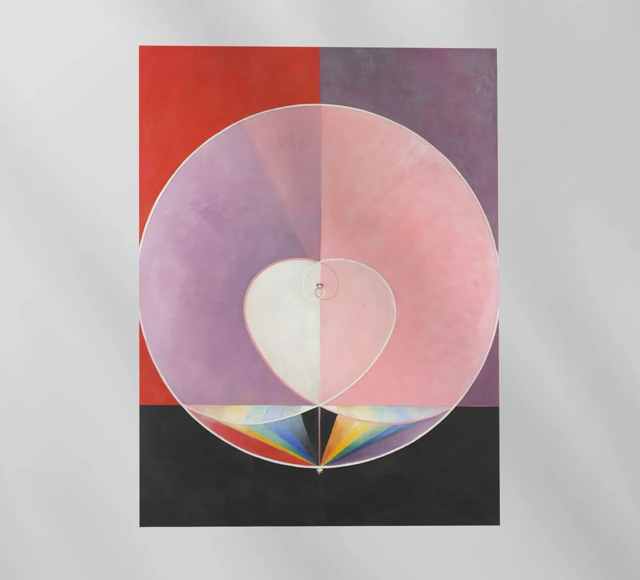 Colombe di Hilma af Klint n. 2 (1915) pellicola backlit da Venus Art