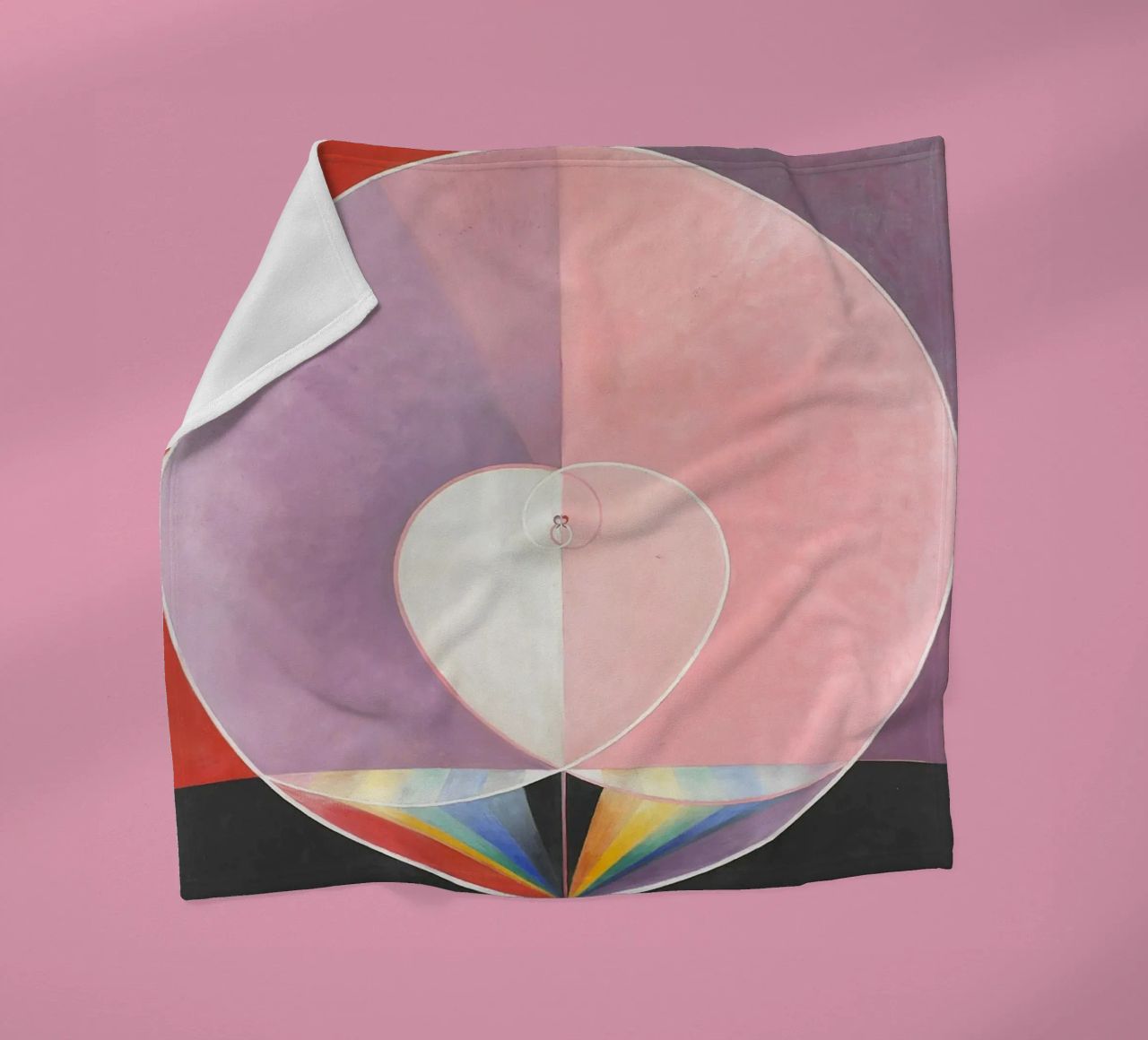 Colombe di Hilma af Klint n. 2 (1915) coperta in pile da Venus Art