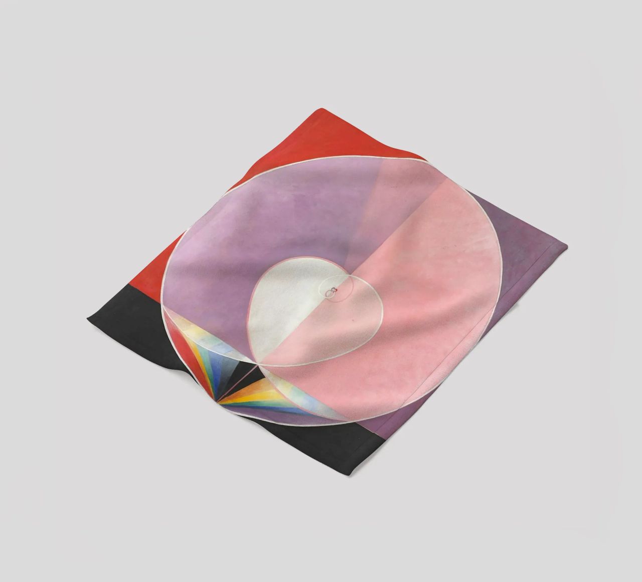 Colombe di Hilma af Klint n. 2 (1915) coperta in pile da Venus Art