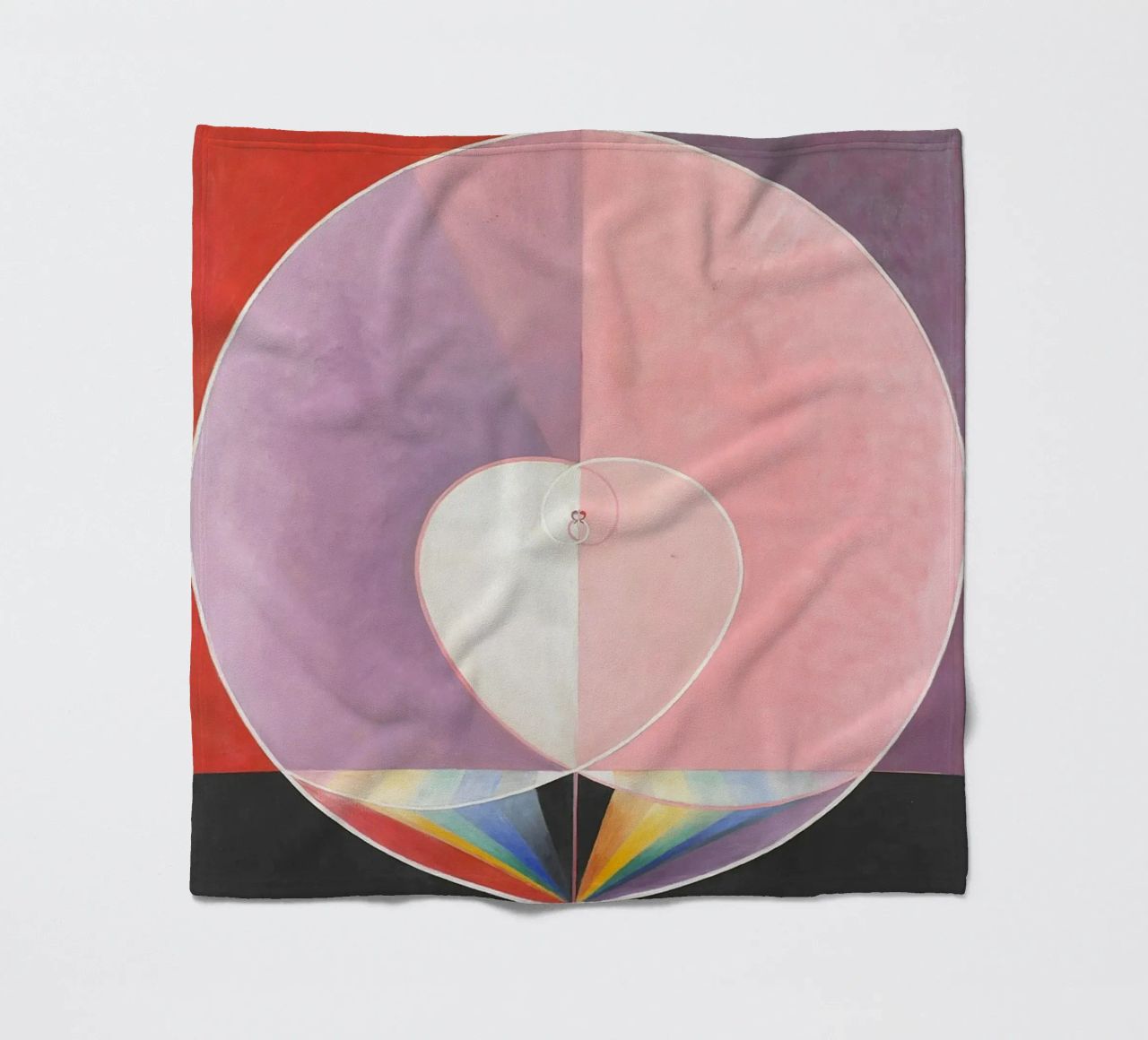 Colombe di Hilma af Klint n. 2 (1915) coperta in pile da Venus Art