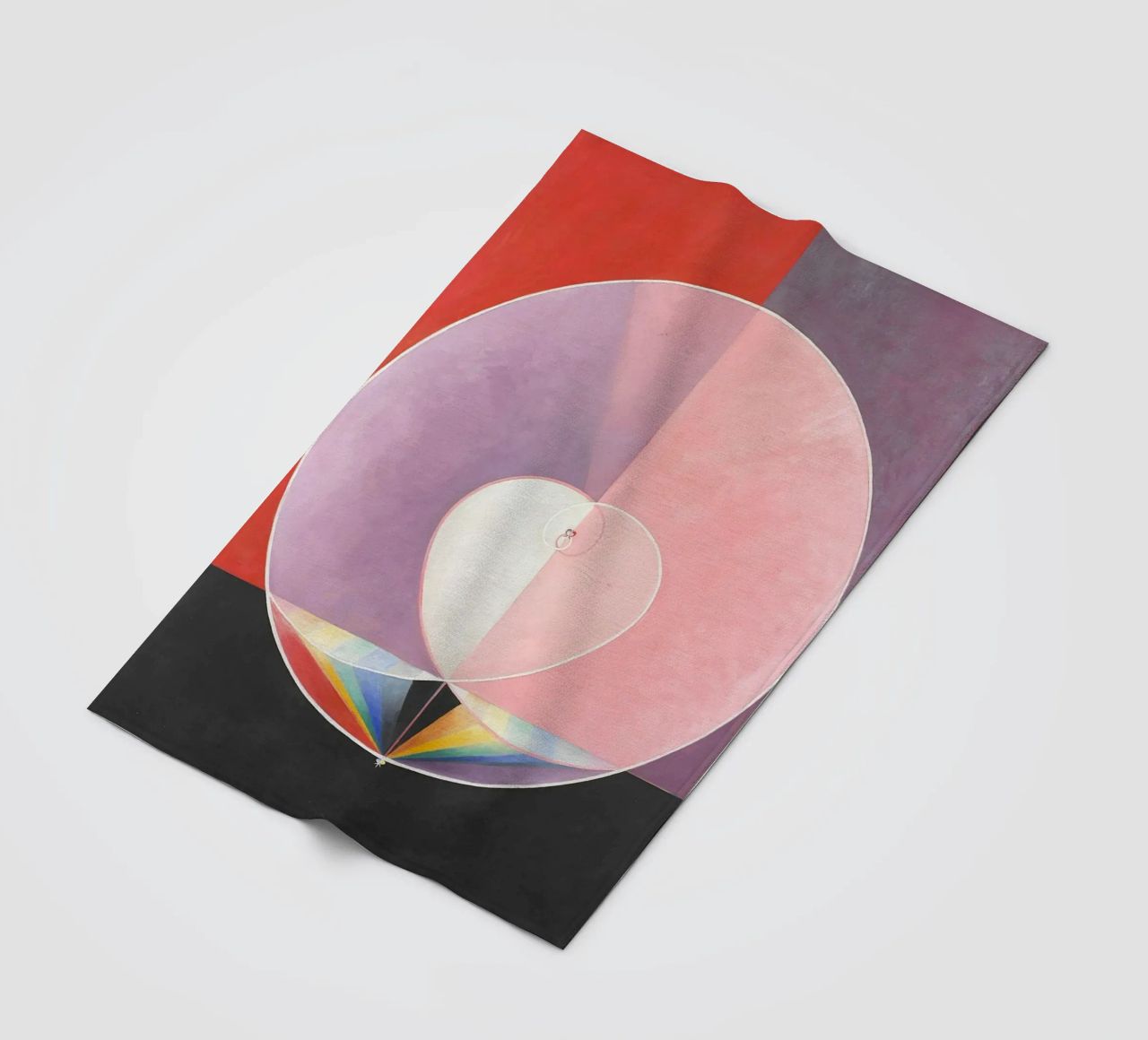 Colombe di Hilma af Klint n. 2 (1915) coperta in pile da Venus Art
