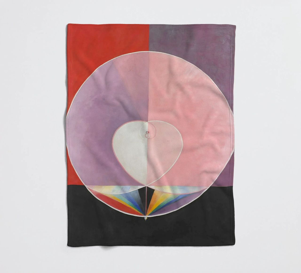 Colombe di Hilma af Klint n. 2 (1915) coperta in pile da Venus Art