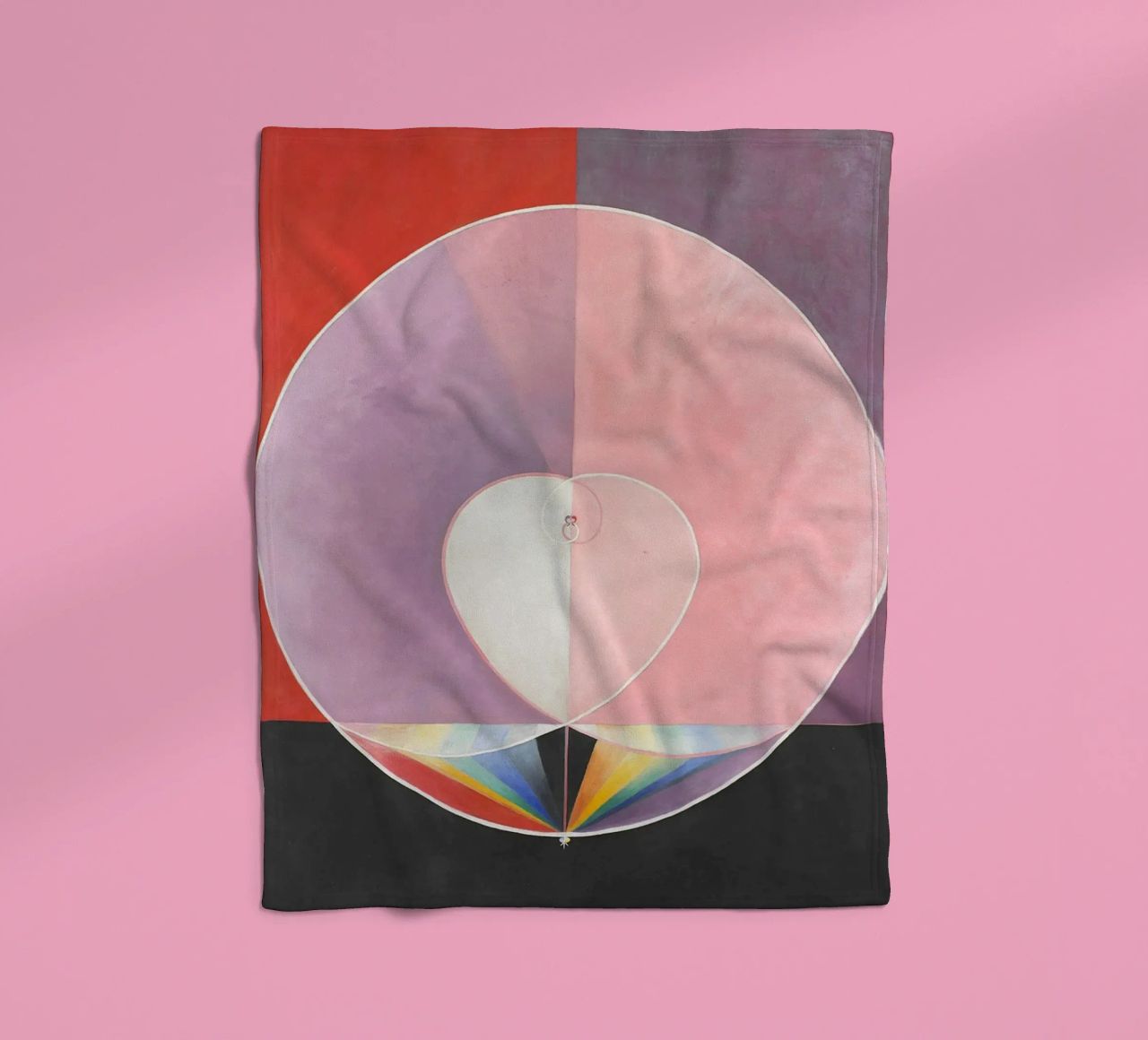 Colombe di Hilma af Klint n. 2 (1915) coperta in pile da Venus Art