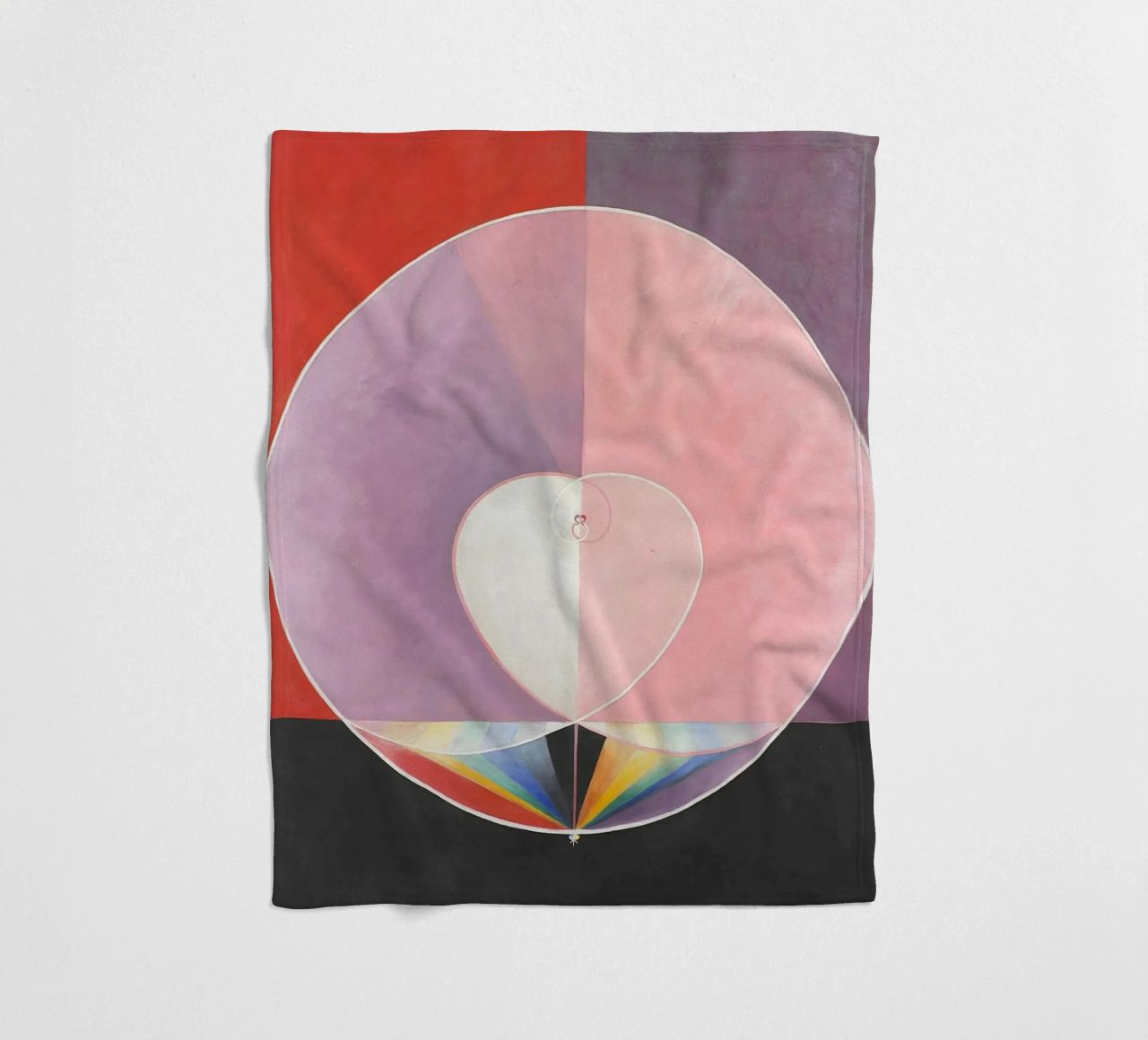 Colombe di Hilma af Klint n. 2 (1915) coperta in pile da Venus Art