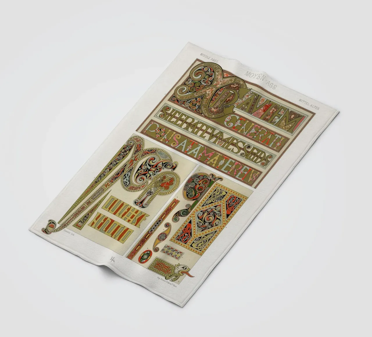 Albert Racine: Medieval Illumination - Celtic Knot Pattern fleece blanket by ClubArt