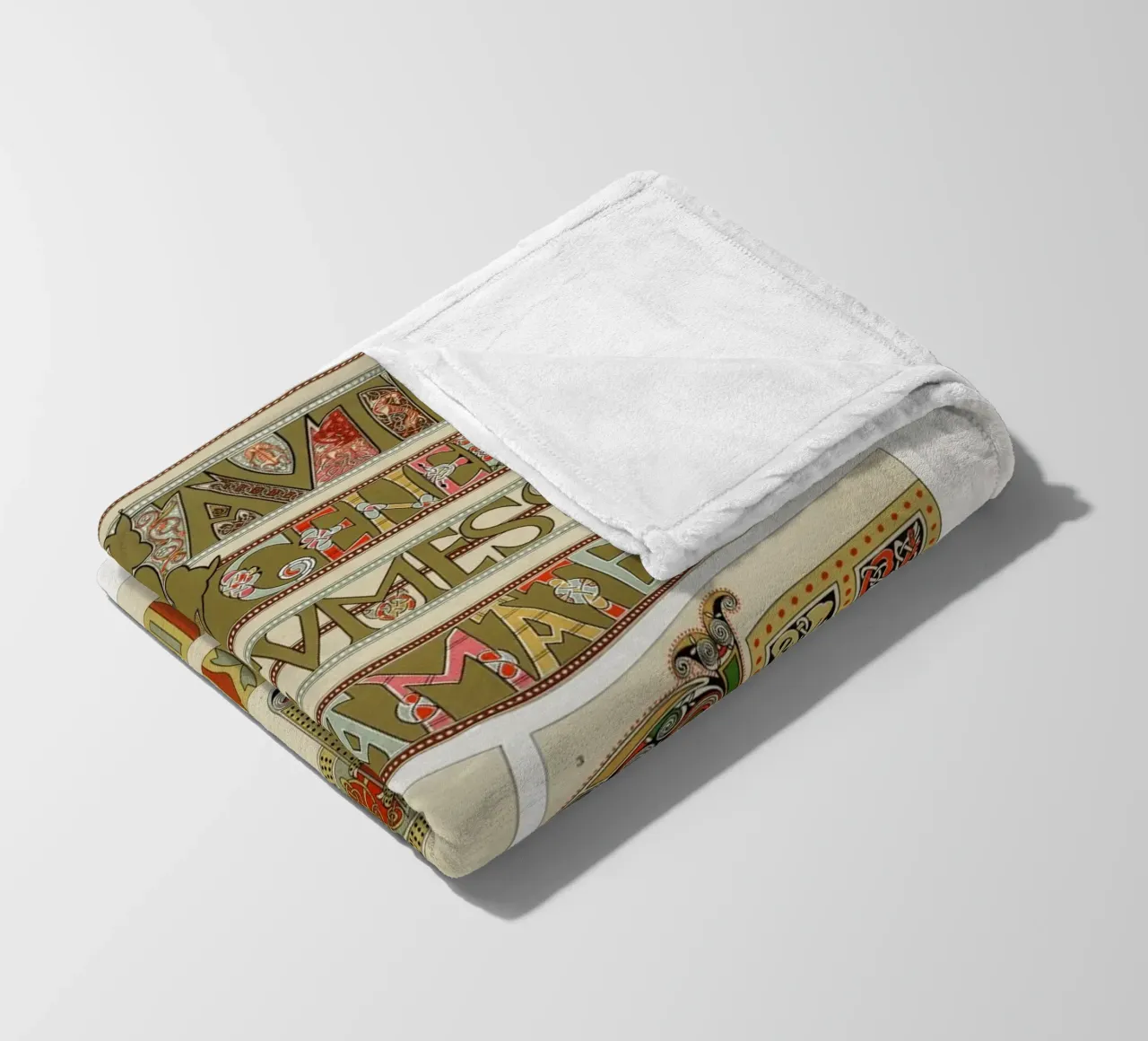 Albert Racine: Medieval Illumination - Celtic Knot Pattern fleece blanket by ClubArt