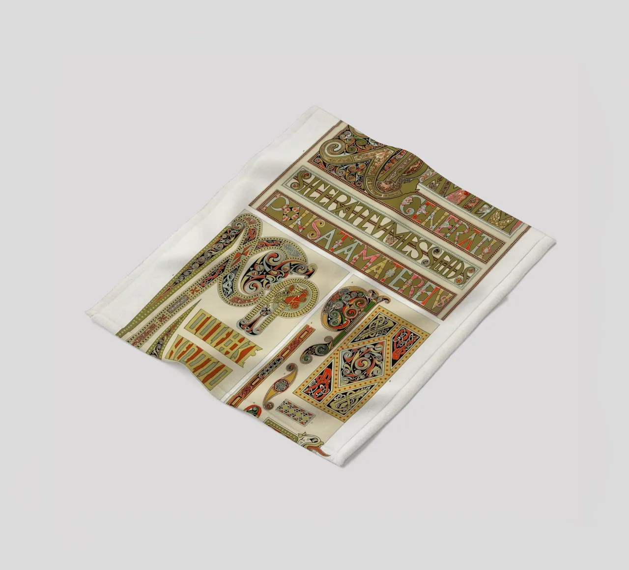 Albert Racine: Medieval Illumination - Celtic Knot Pattern fleece blanket by ClubArt