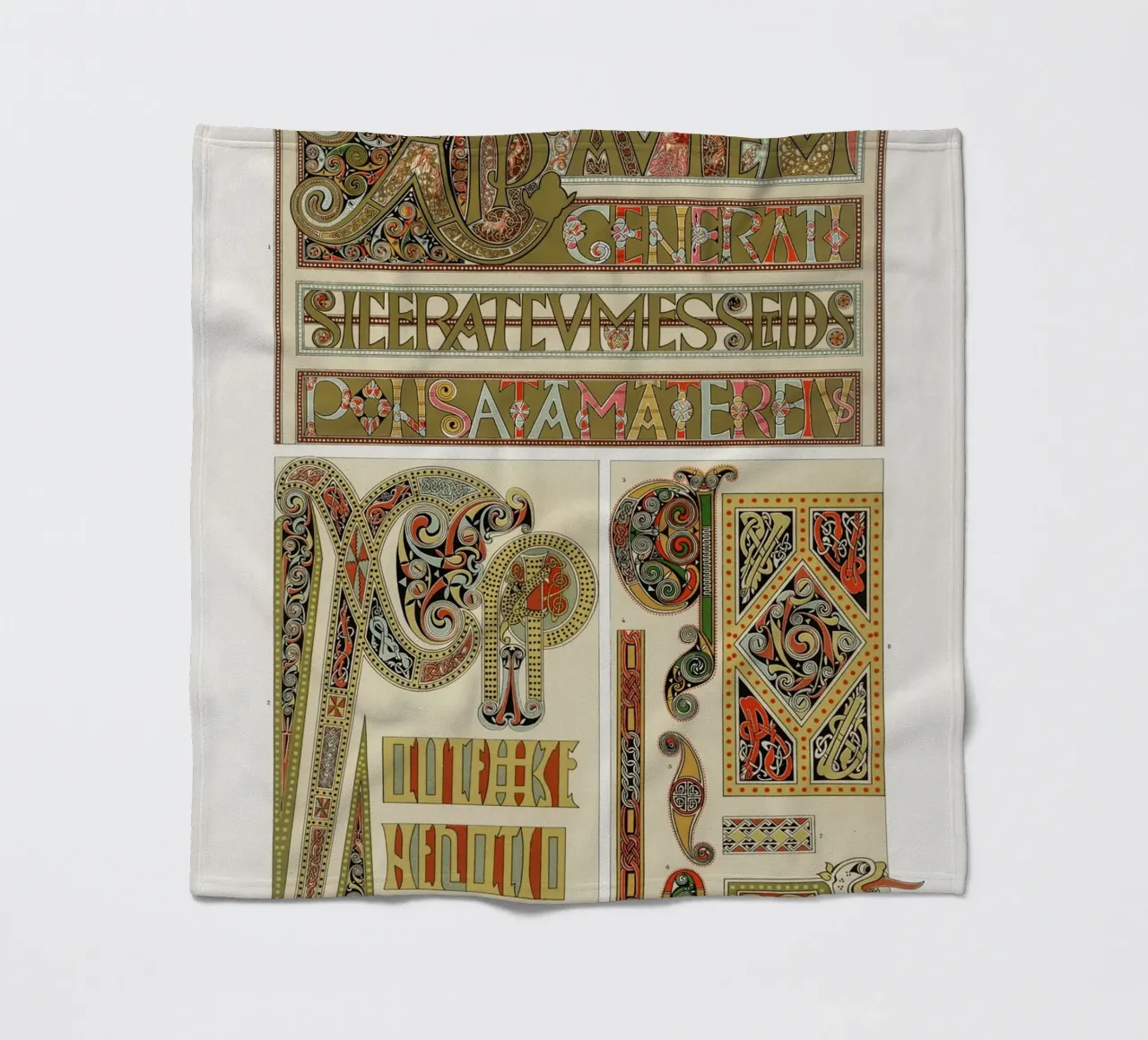 Albert Racine: Medieval Illumination - Celtic Knot Pattern fleece blanket by ClubArt