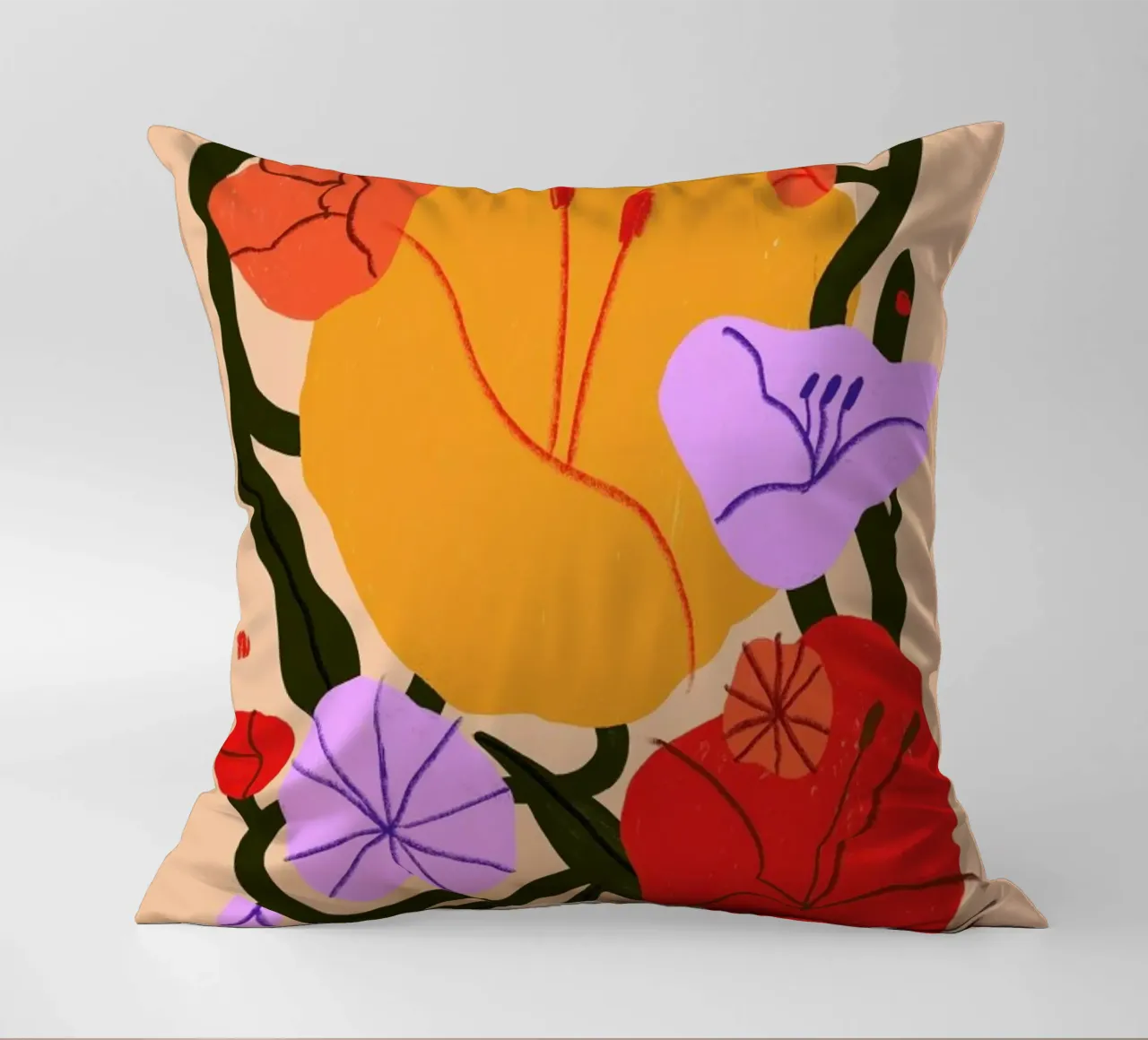 Popping Poppies cuscino da Pure