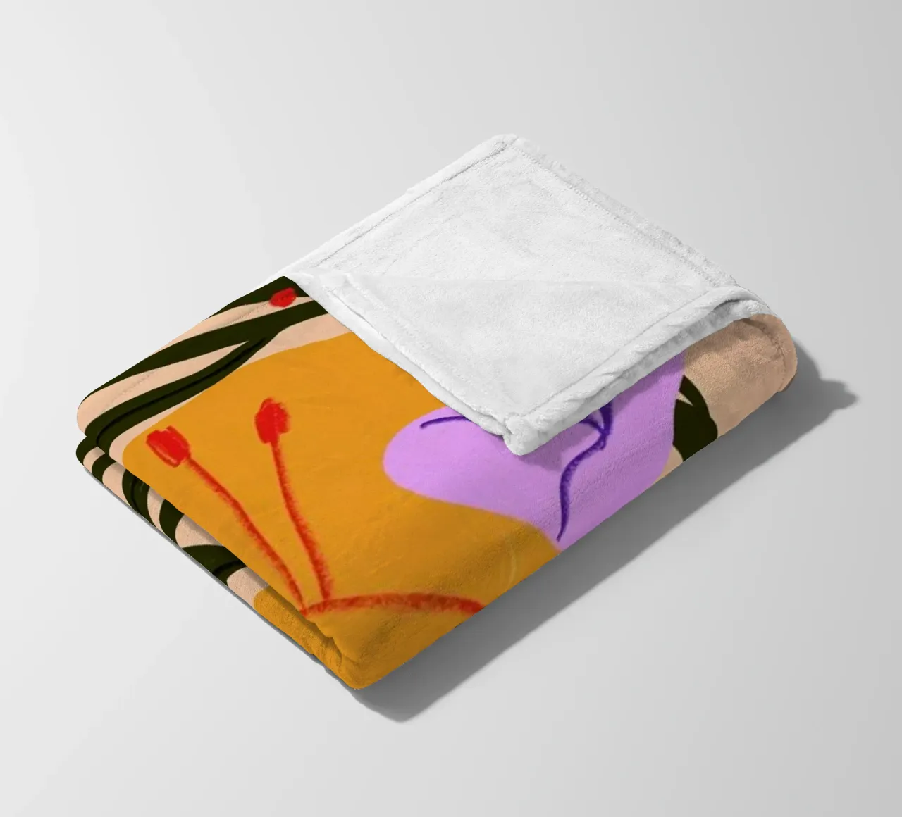 Popping Poppies coperta in pile da Pure
