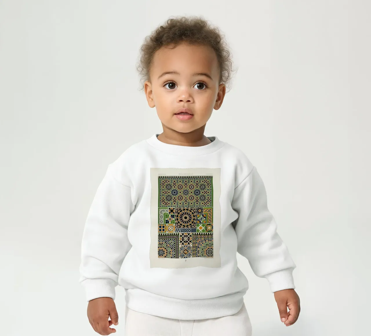 Albert Racine: Moresque Patterns - Vintage Islamic Geometric felpa neonato da ClubArt
