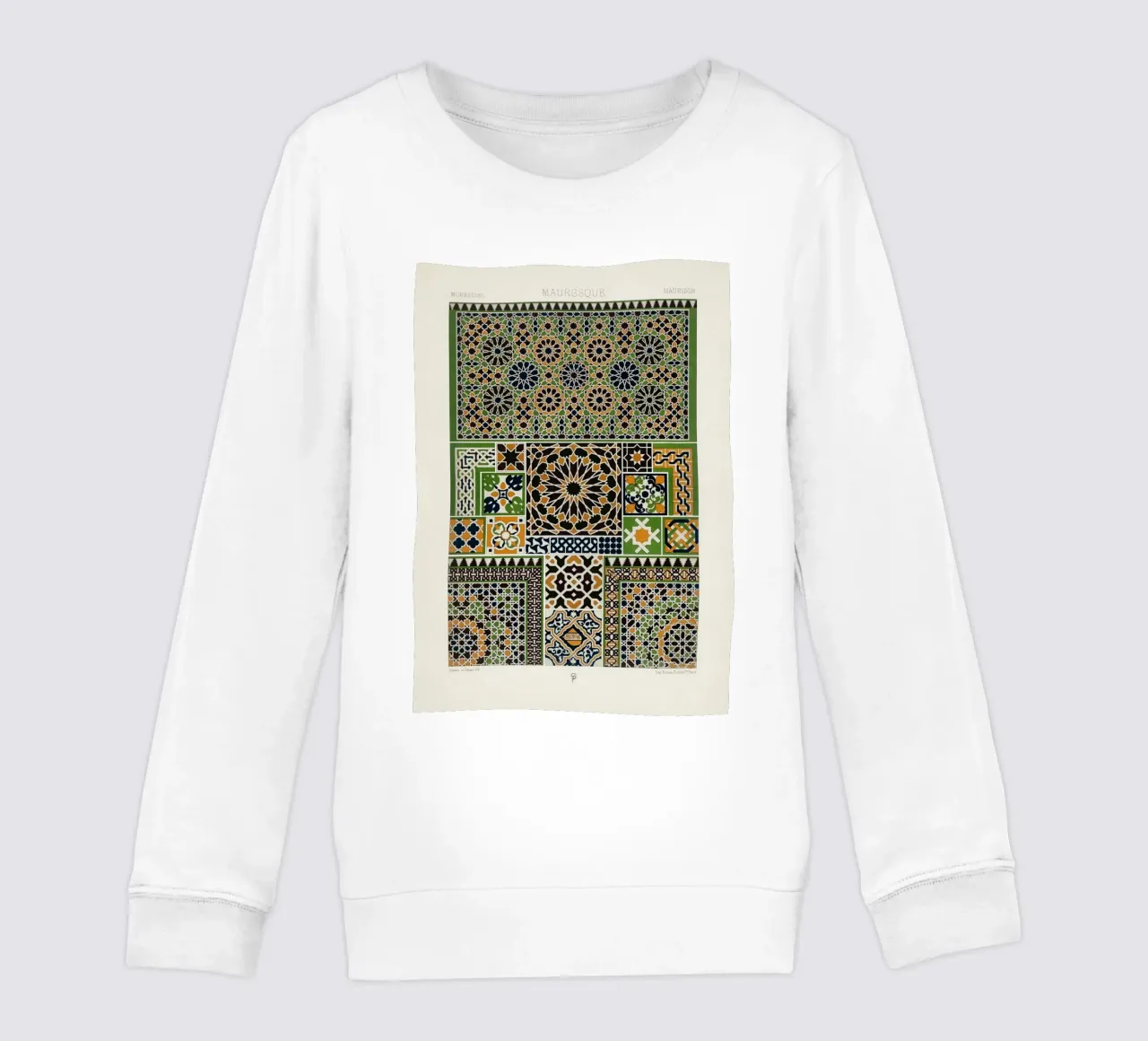 Albert Racine: Moresque Patterns - Vintage Islamic Geometric felpa bambino da ClubArt