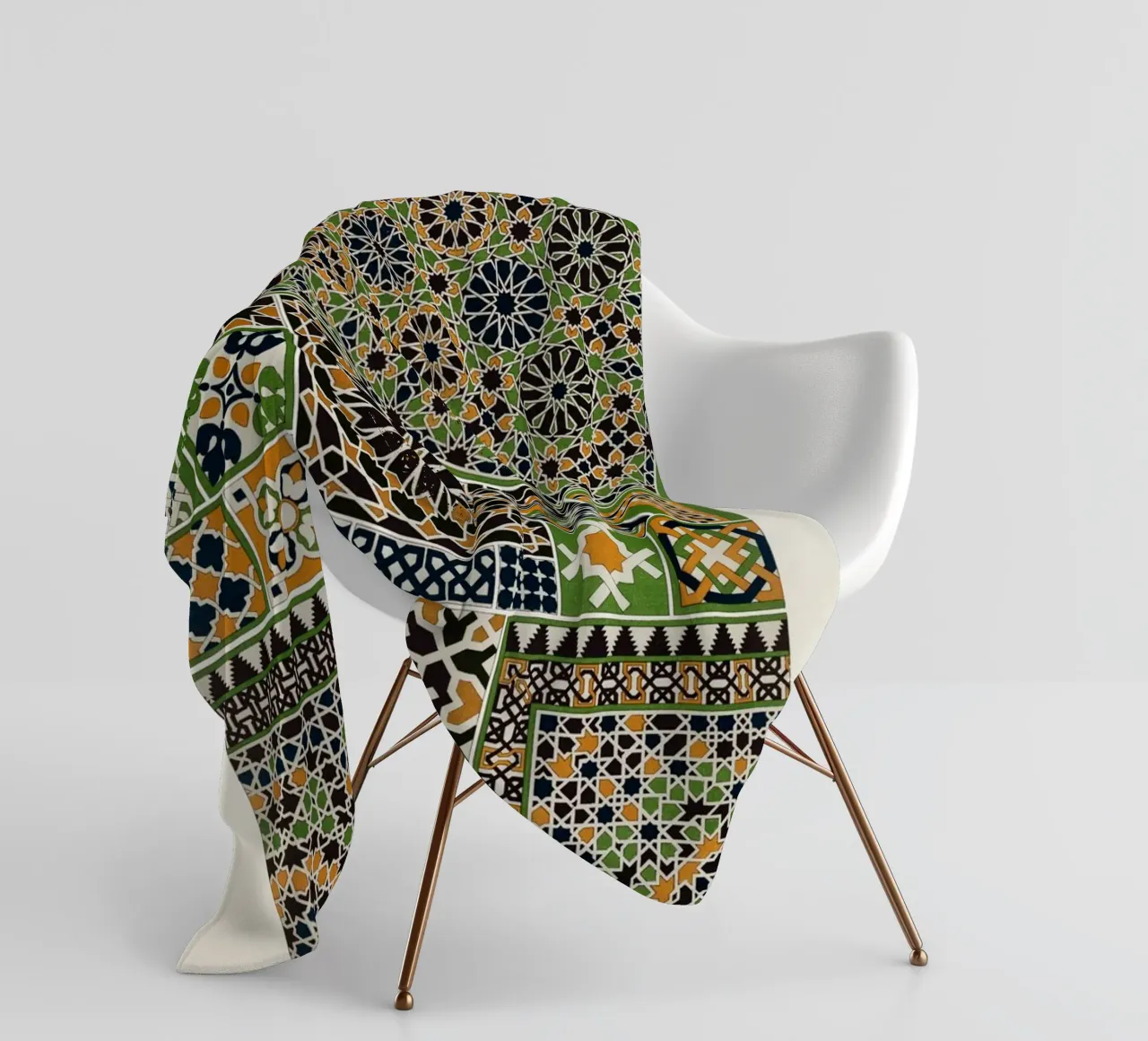 Albert Racine: Moresque Patterns - Vintage Islamic Geometric coperta in pile da ClubArt