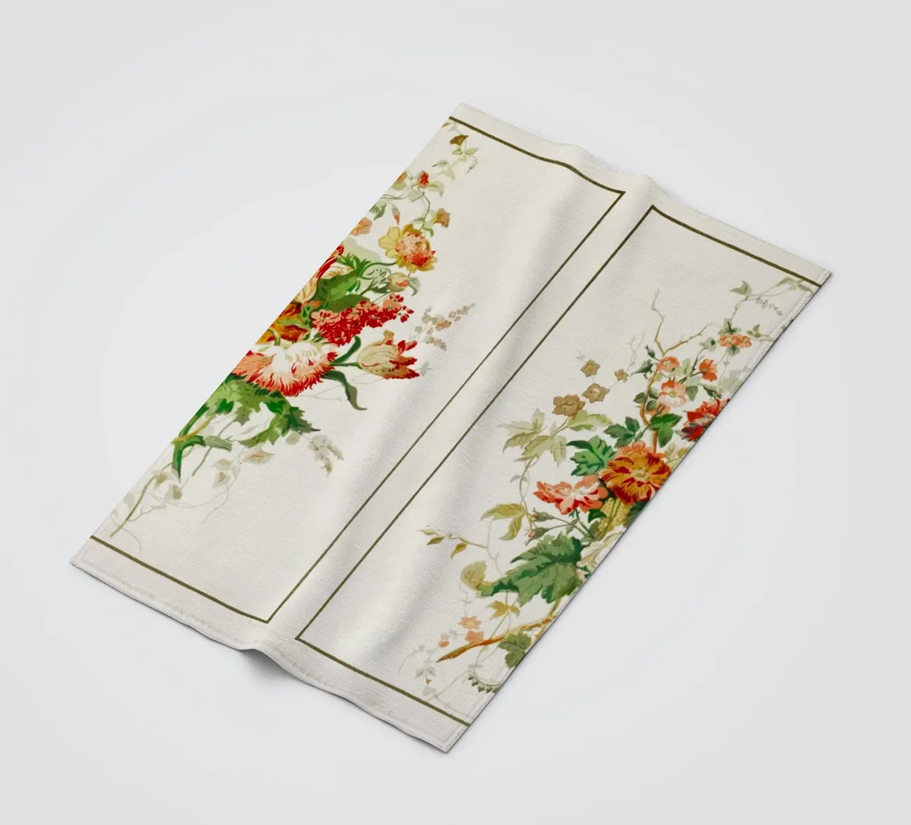 Digby Wyatt : Tentures florales en papier - Art botanique victorien plaid polaire de ClubArt