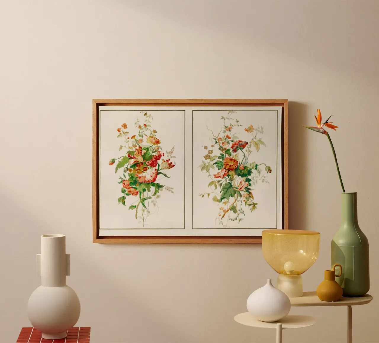 Digby Wyatt: Floral Paper Hangings - Viktorianische Botanische Kunst Leinwand von ClubArt