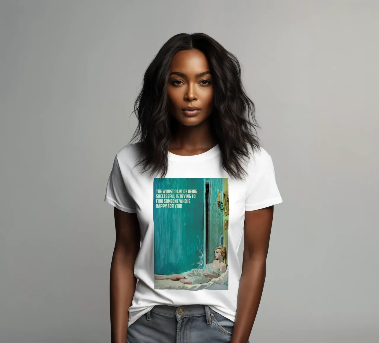 The Worst Part Of Being t-shirt da donna da Gallery Print and Art Limited