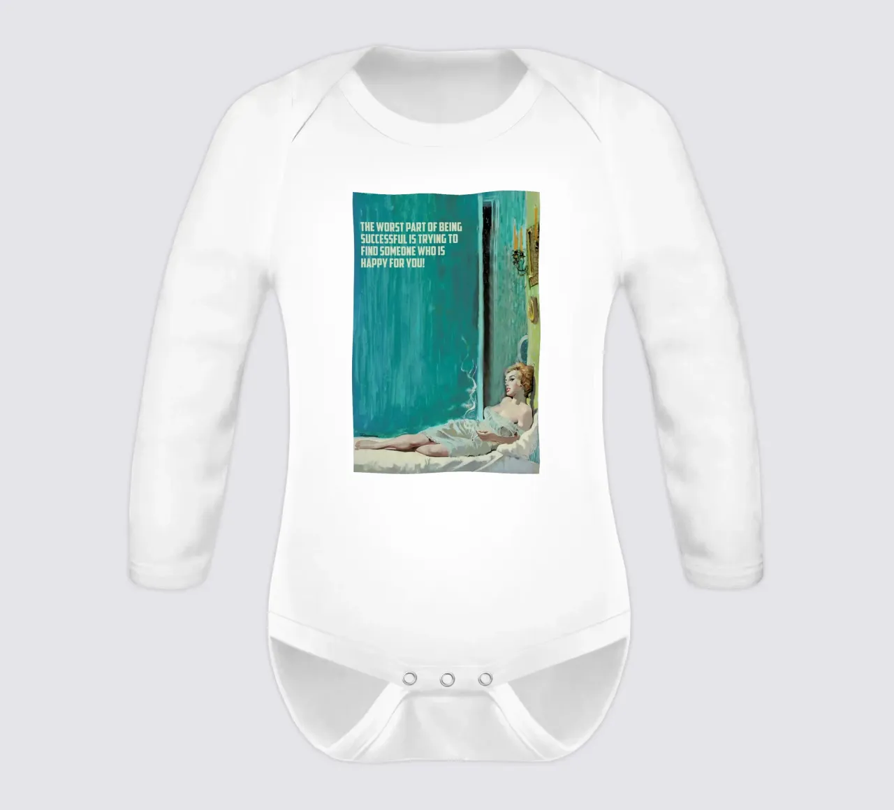 The Worst Part Of Being body neonato maniche lunghe da Gallery Print and Art Limited