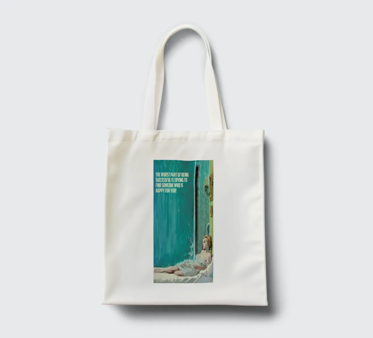 The Worst Part Of Being borsa in juta da Gallery Print and Art Limited