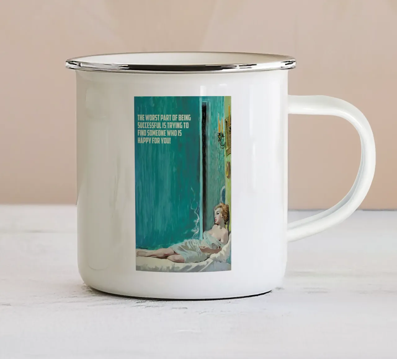 The Worst Part Of Being tazza in smalto da Gallery Print and Art Limited