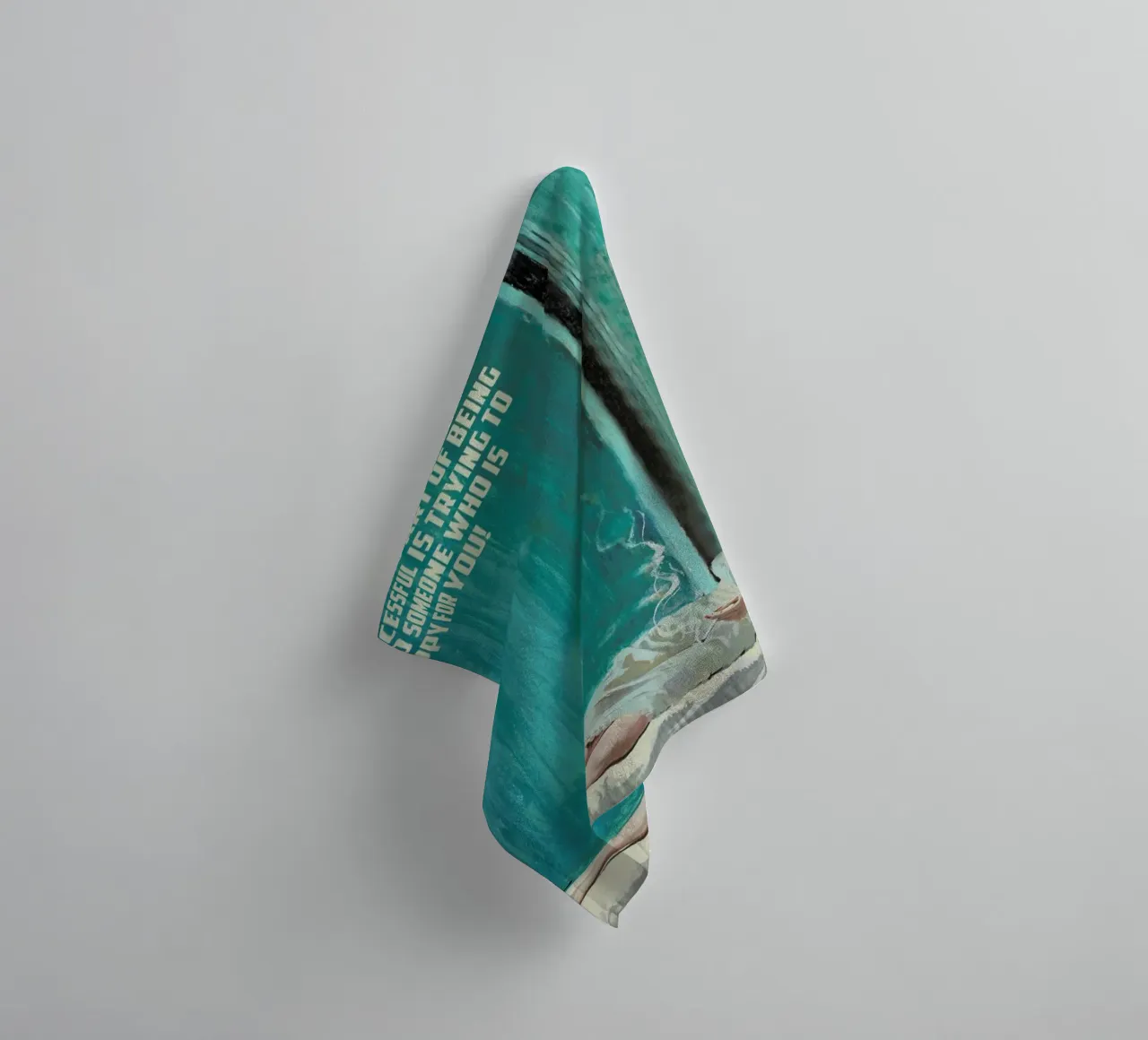 The Worst Part Of Being towel by Gallery Print and Art Limited