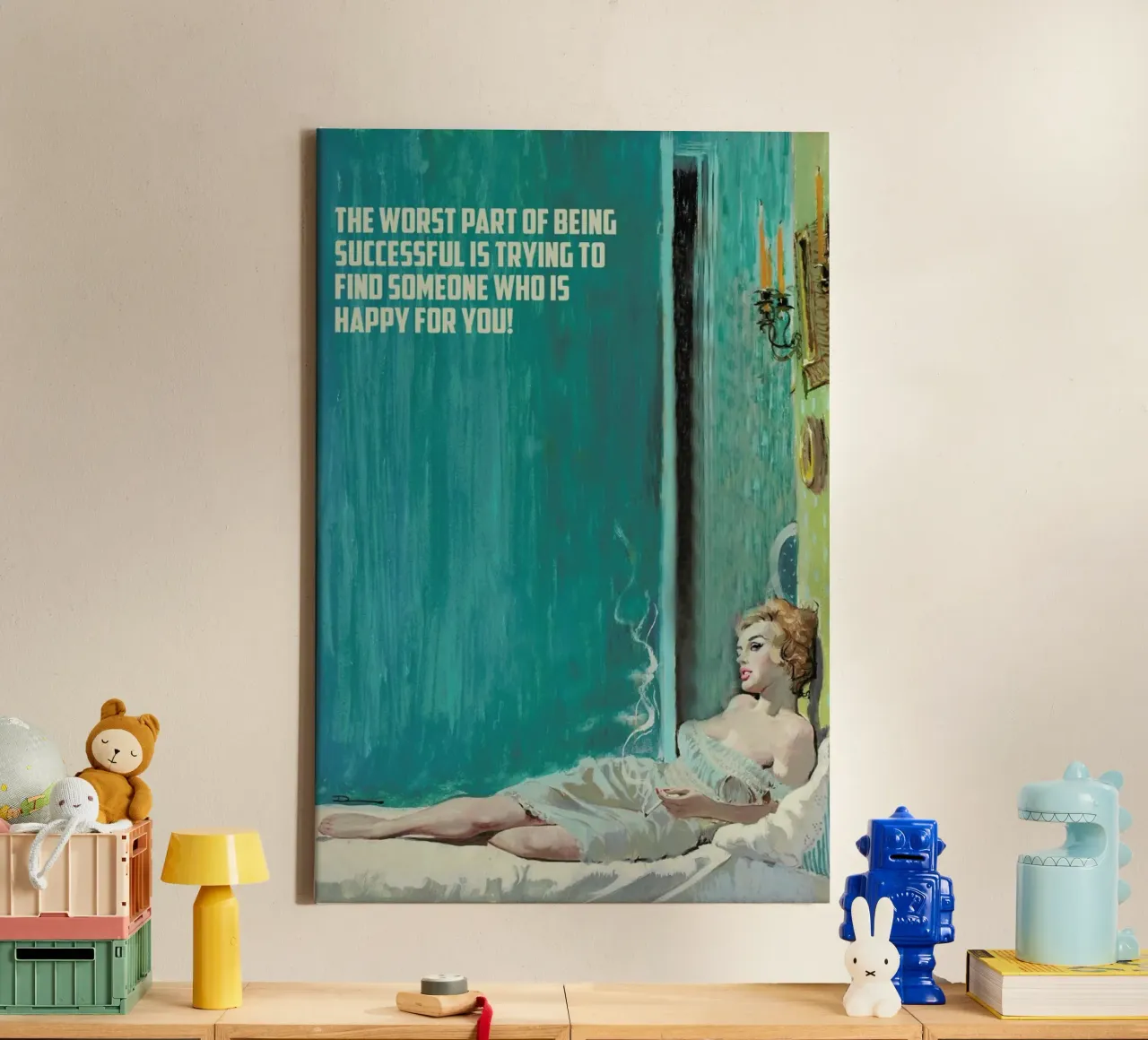 The Worst Part Of Being tela da Gallery Print and Art Limited