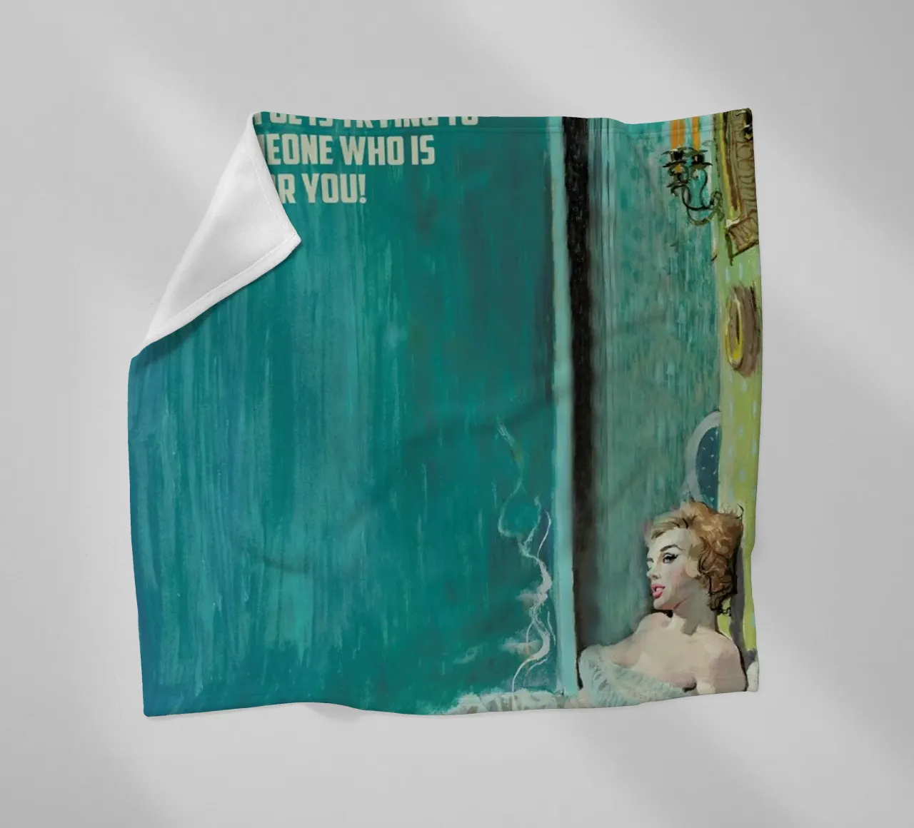 The Worst Part Of Being coperta in pile da Gallery Print and Art Limited