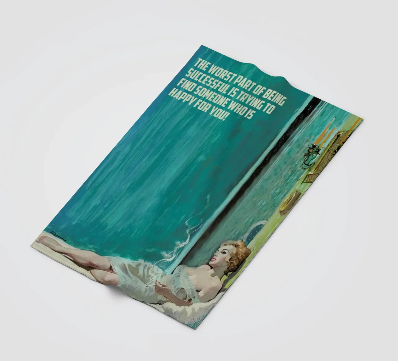 The Worst Part Of Being coperta in pile da Gallery Print and Art Limited