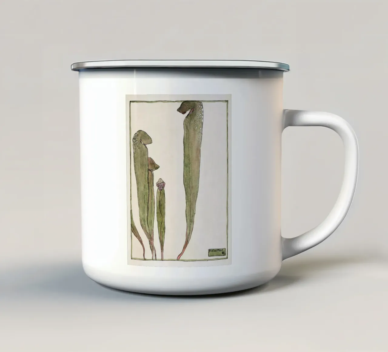 Hannah Overbeck: Pianta brocca - Arti e Mestieri Botanici (19 tazza in smalto da ClubArt