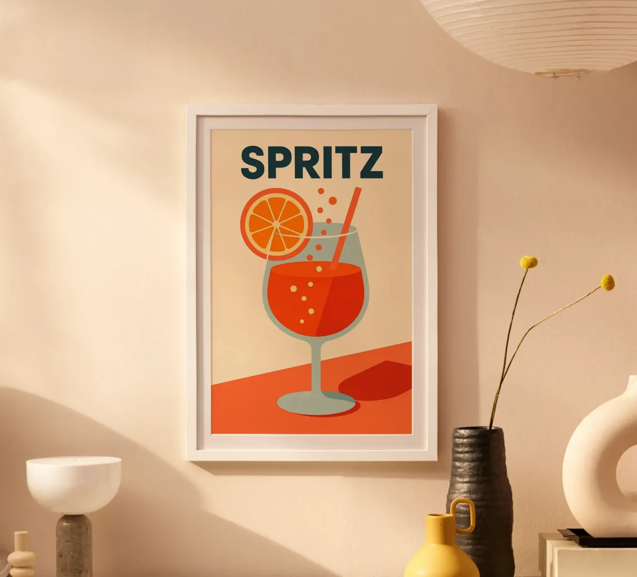 SPRITZ - Una nuova illustrazione del cocktail di culto poster da Boissons - Affiches & posters - Retro