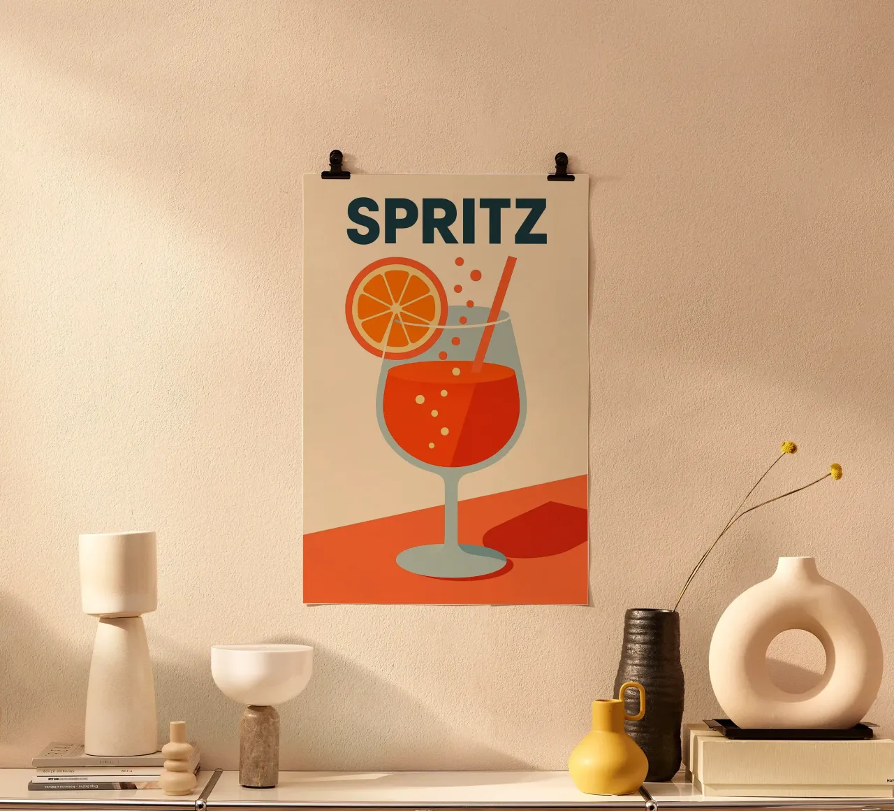 SPRITZ - Una nuova illustrazione del cocktail di culto poster da Boissons - Affiches & posters - Retro