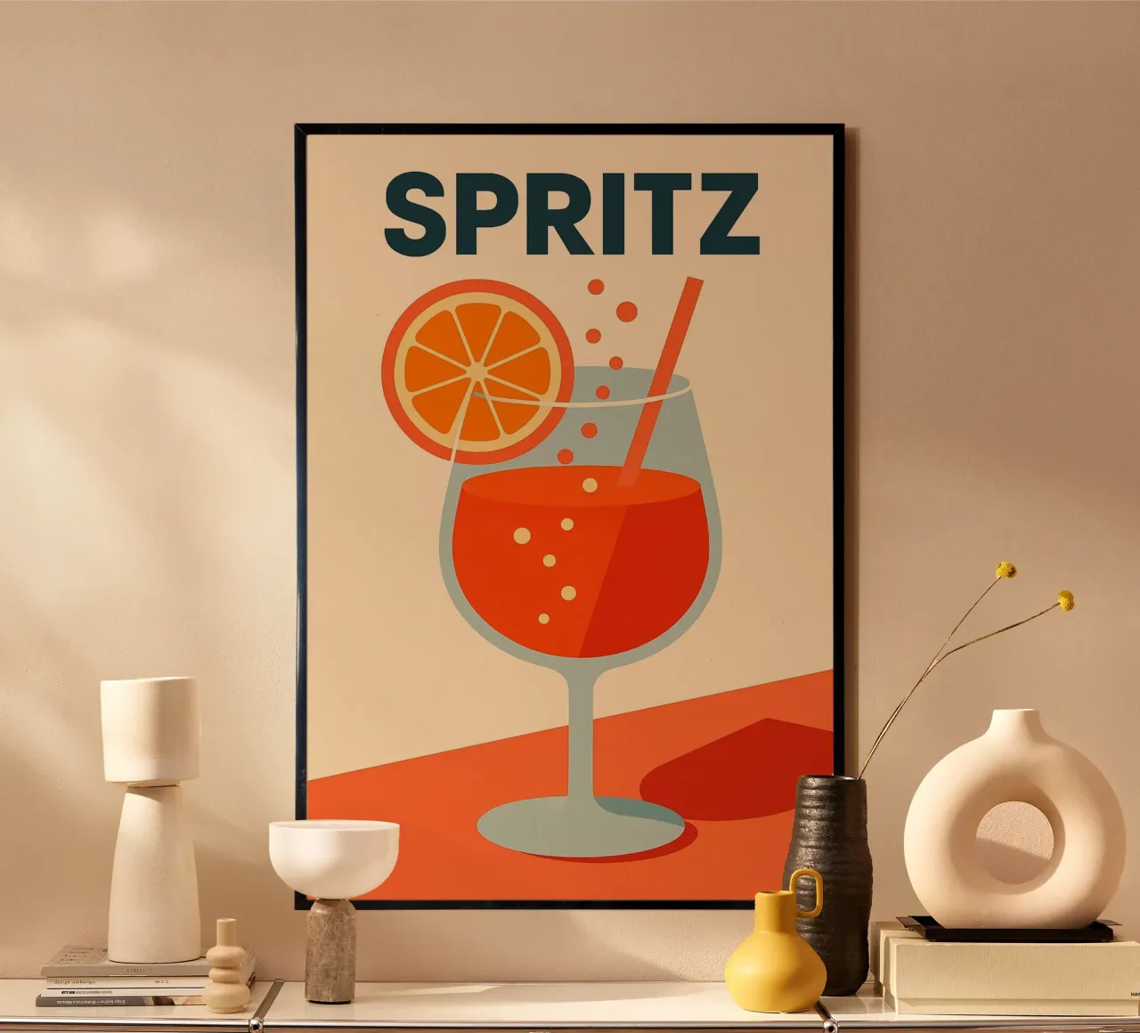 SPRITZ - Una nuova illustrazione del cocktail di culto poster da Boissons - Affiches & posters - Retro