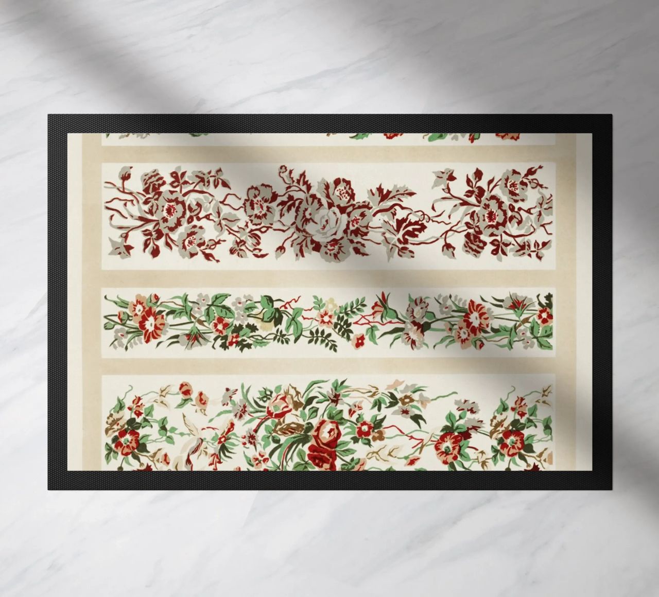 Digby Wyatt: Muslins stampati - Bordure floreali vittoriane (185 zerbino da ClubArt