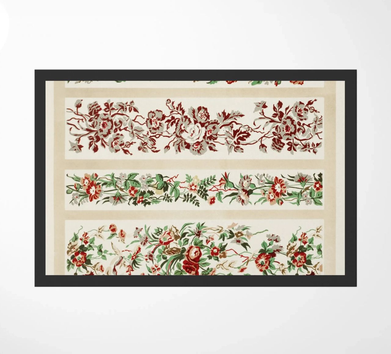 Digby Wyatt: Muslins stampati - Bordure floreali vittoriane (185 zerbino da ClubArt
