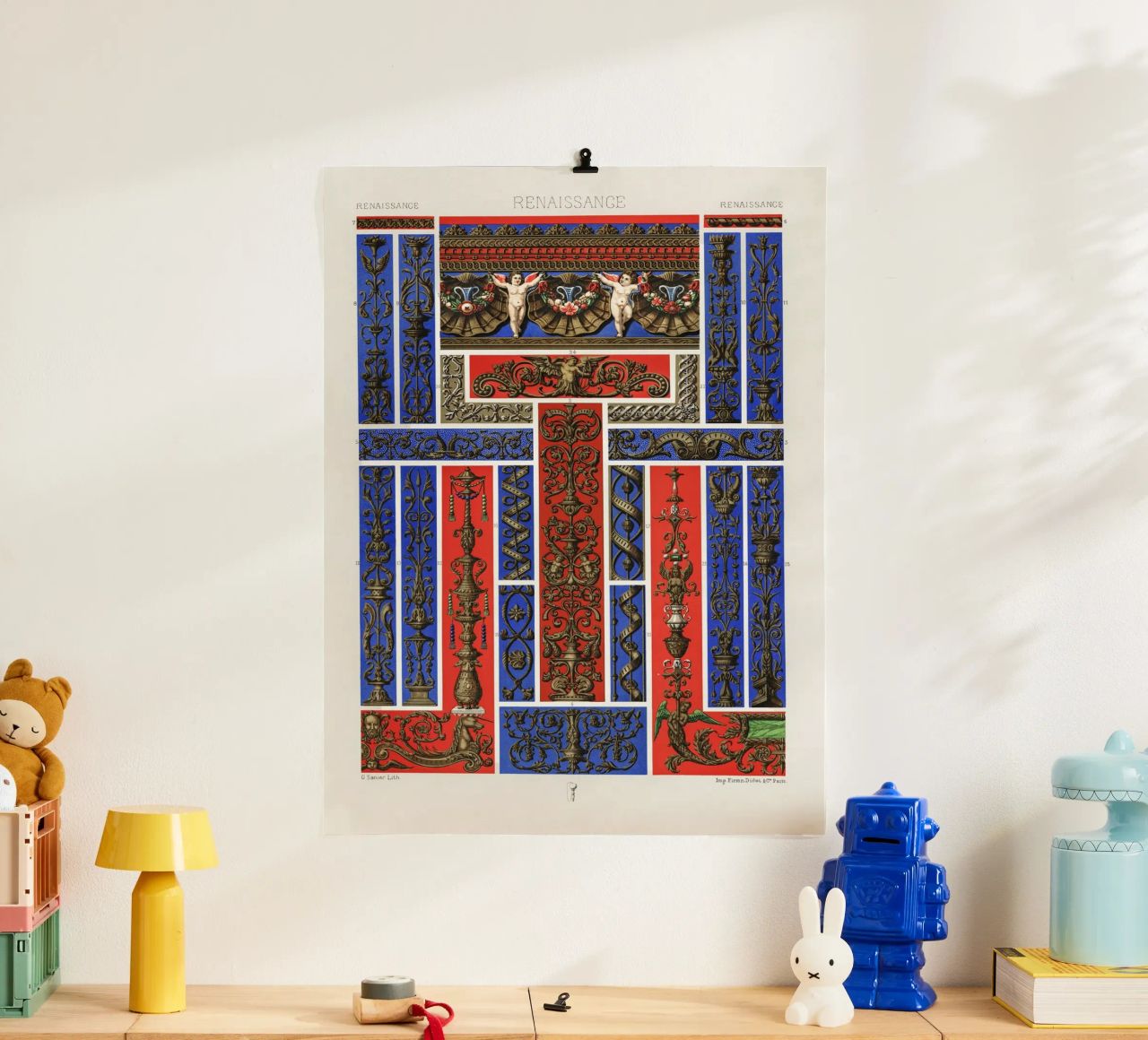 Albert Racine: Renaissance Ornaments - Historical Decorative poster by ClubArt