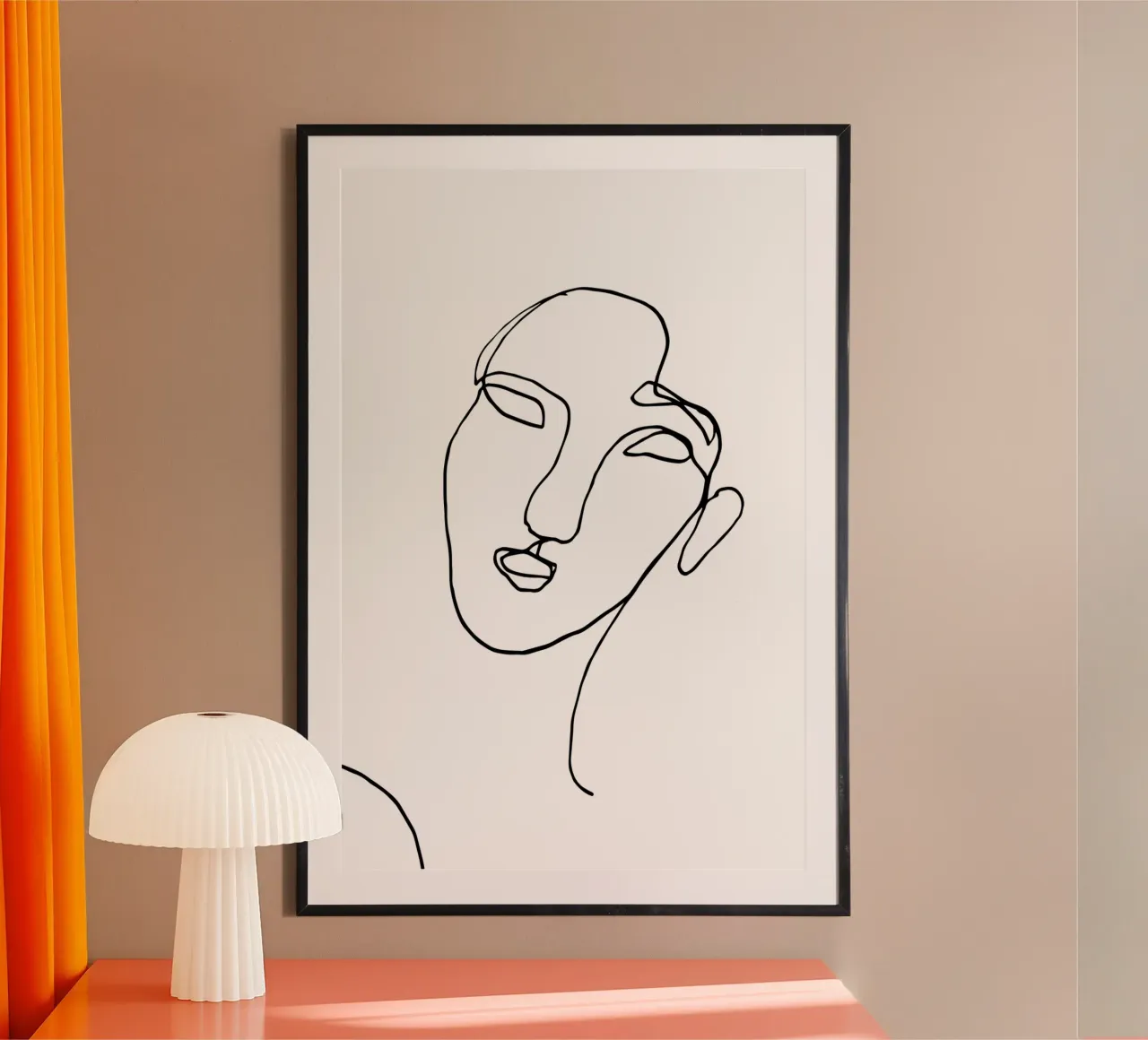 Wonderment, black poster with aluminum frame by Klaus with K