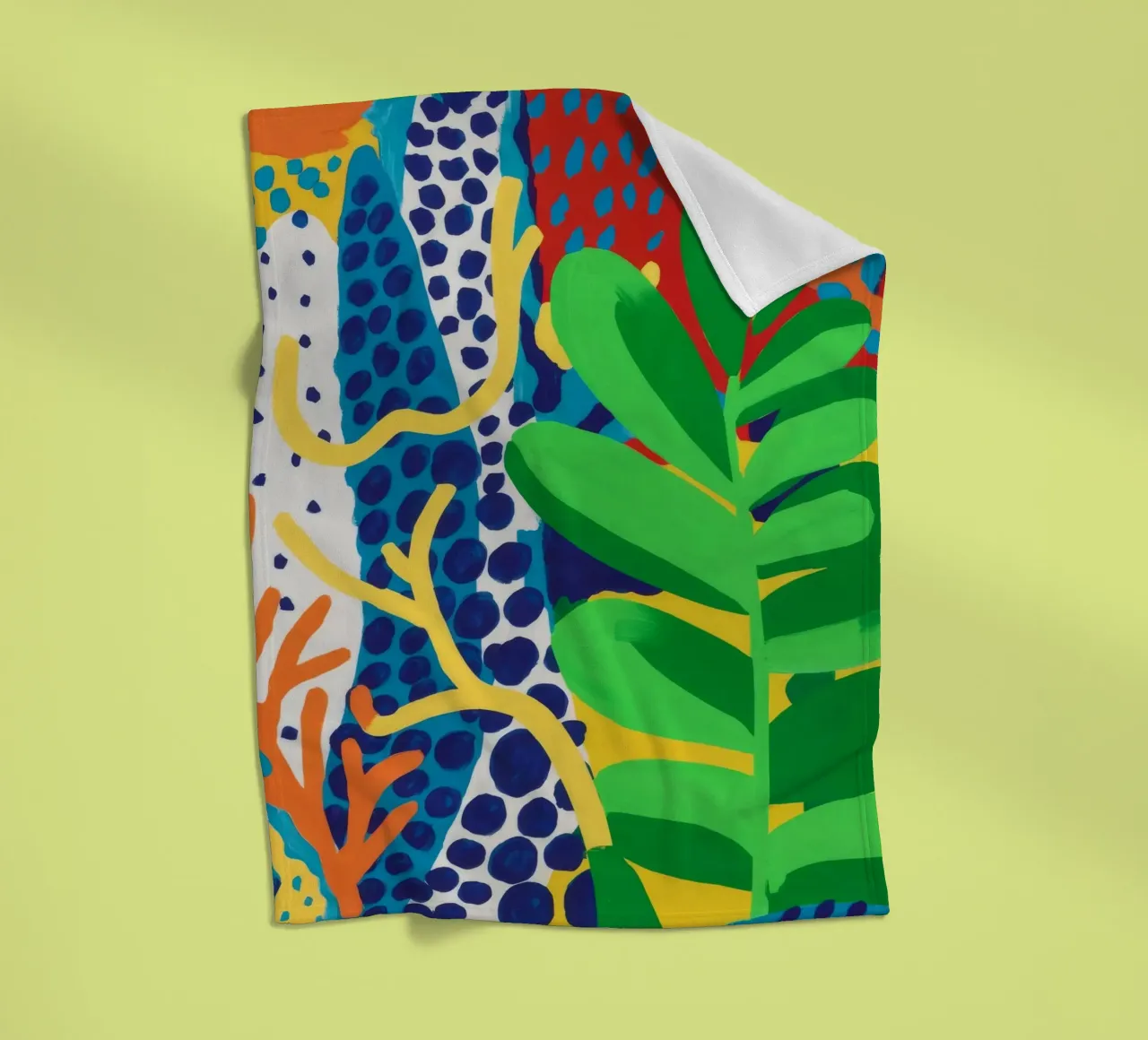 Groene chromatische jungle fleecedeken van Dawn Light