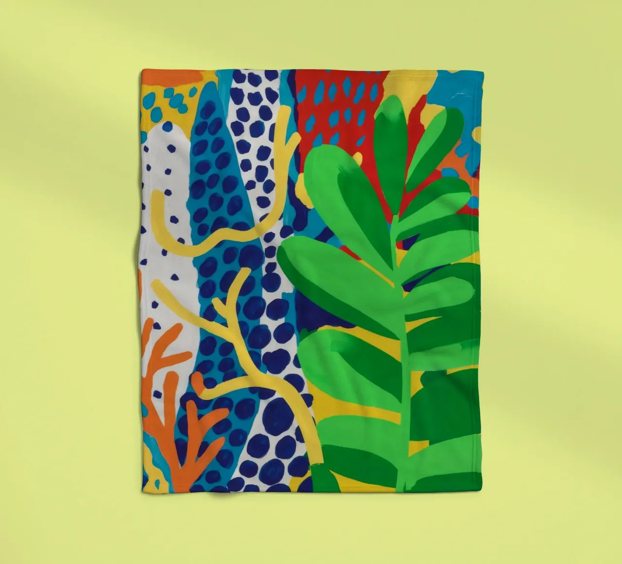 Groene chromatische jungle fleecedeken van Dawn Light