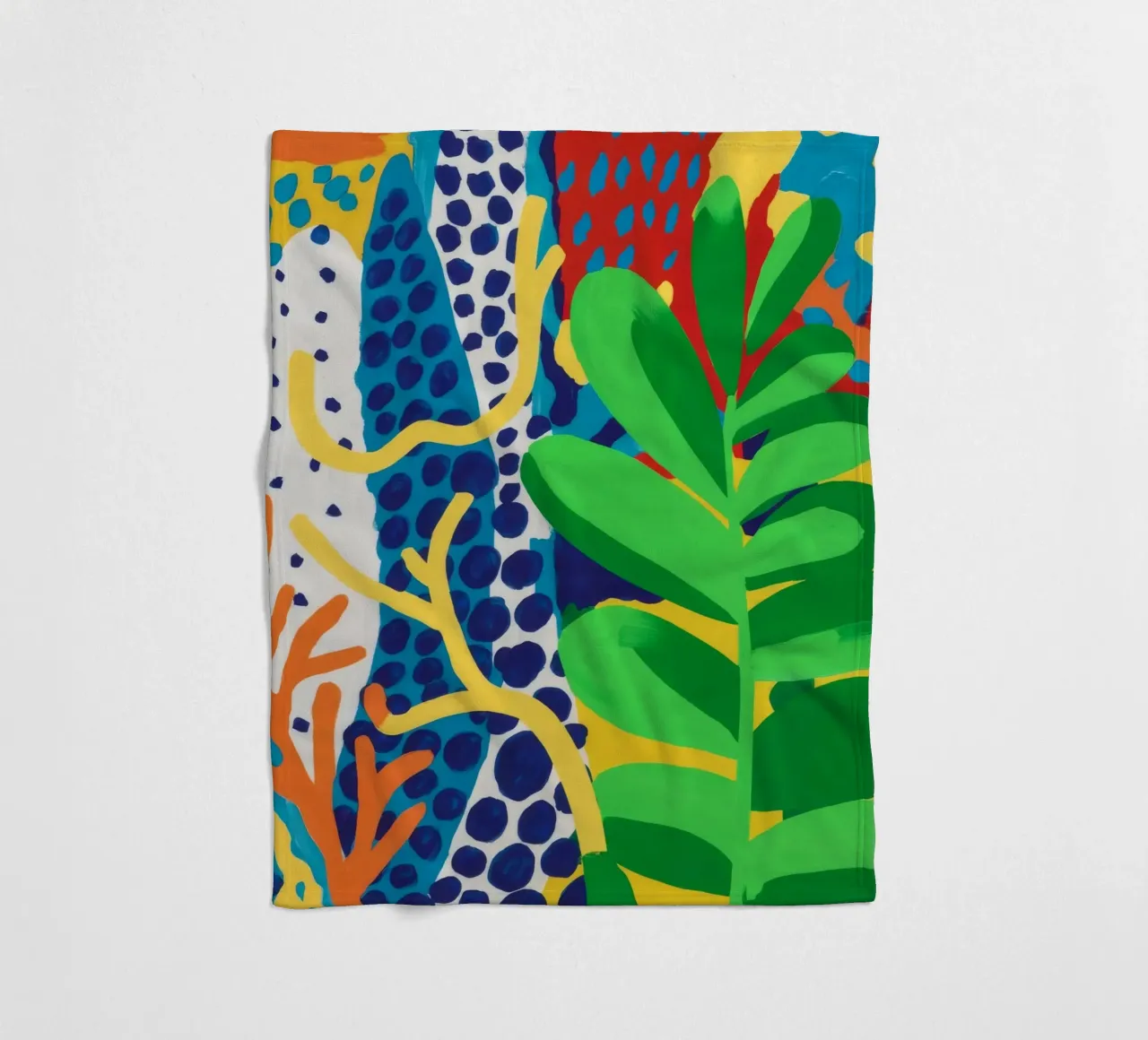 Groene chromatische jungle fleecedeken van Dawn Light