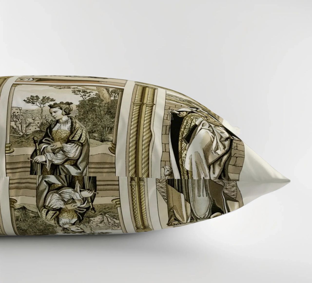 Albert Racine: Renaissance Figures & Architecture - Historic decorative cushion by ClubArt