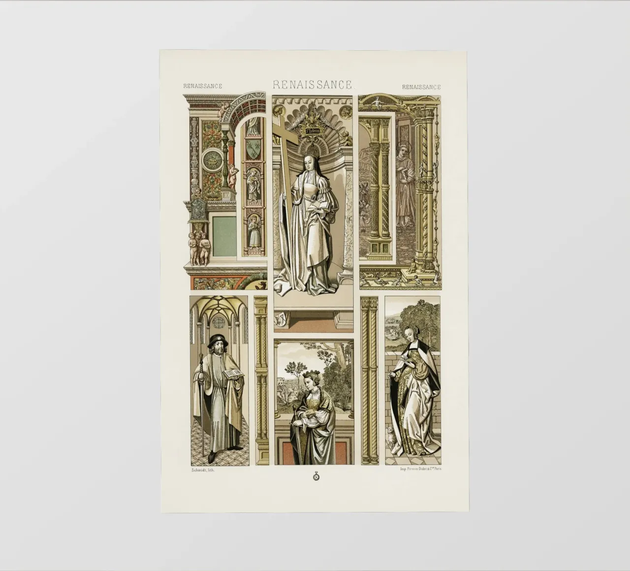 Albert Racine: Figure e architettura del Rinascimento - Storico telo in pvc da ClubArt