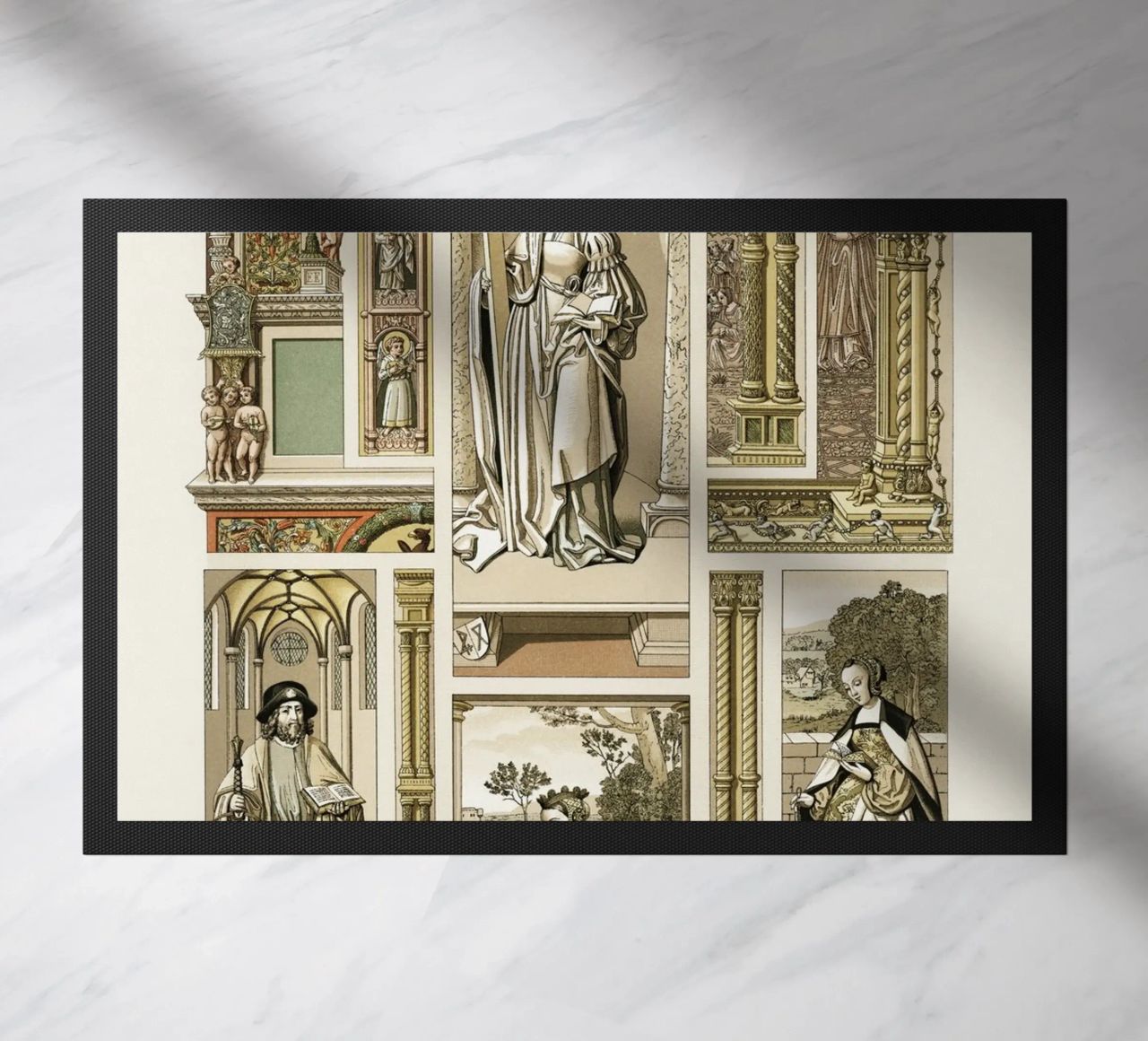 Albert Racine: Renaissance Figures & Architecture - Historic paillasson de ClubArt