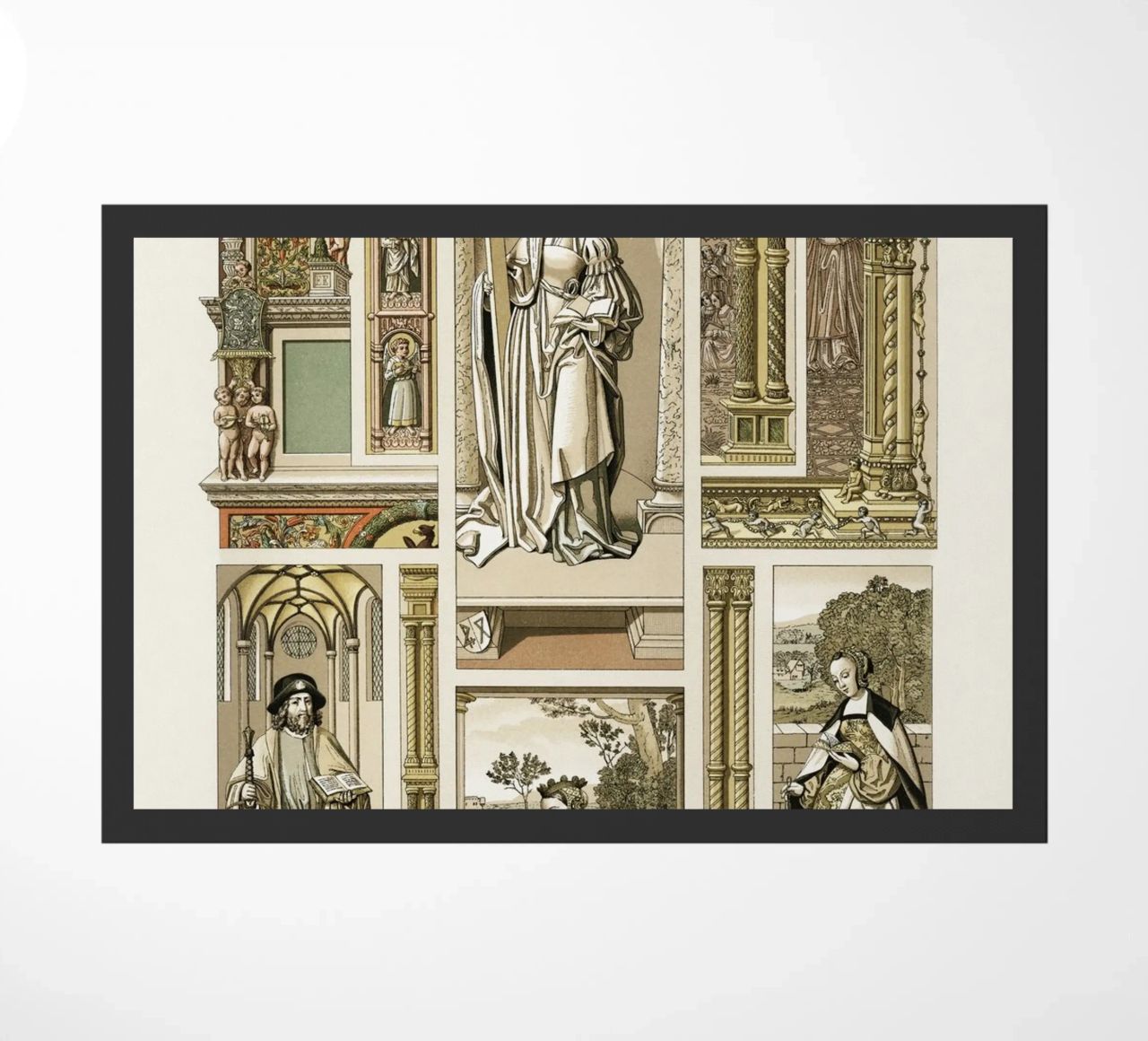 Albert Racine: Renaissance Figures & Architecture - Historic paillasson de ClubArt