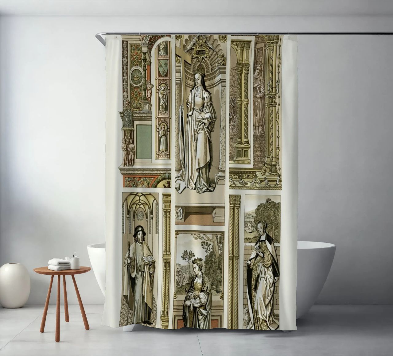 Albert Racine: Renaissance Figures & Architecture - Historic rideau de douche de ClubArt
