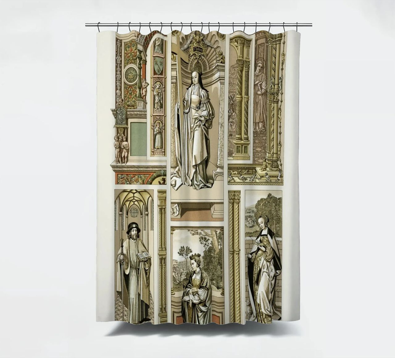 Albert Racine: Renaissance Figures & Architecture - Historic rideau de douche de ClubArt