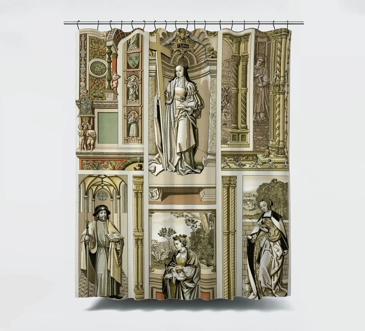 Albert Racine: Renaissance Figures & Architecture - Historic rideau de douche de ClubArt